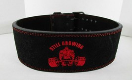 Powerlifting Weight Lifting Belt 4&quot; x 11mm Thick Suede Leather Fitness &amp;... - £45.10 GBP