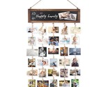 Picture Frames Collage Photo Hanging Display Picture Board Wood Rustic F... - $39.99