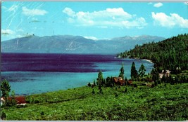 Shore of Lake Tahoe California Postcard Posted 1960 - $6.64