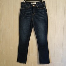 Signature Levi Strauss Women&#39;s 4M Mid Rise Slim Dark Blue Jeans - $14.85