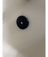 Single Hole Bathtub Drain Overflow Plate black rust free - $11.00