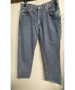Wrangler Jeans Mens 36 x 32 Regular Fit Straight Leg Medium Denim Blue Wash - $16.95
