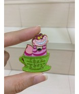 Hong Kong Disneyland Cheshire Cat In Cup Pin From Alice in Wonderland. Rare - $48.02 CAD