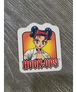 HOOK-UPS AUTHENTC STICKER PIGTAIL DEVIL GIRL SKATE NEW DECAL VINTAGE - $33.89 CAD