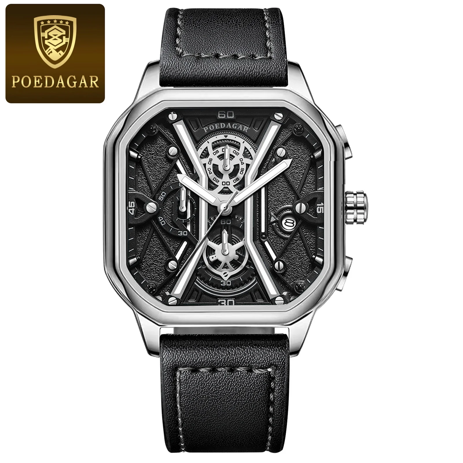Luxury Men Wristwatch High Quality Waterproof Chronograph Luminous Date Man Watc - £39.87 GBP