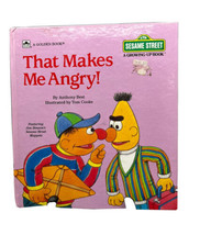 Books  Golden Book Sesame St That Makes Me Angry Muppets Anthony Best 1989 - £6.40 GBP