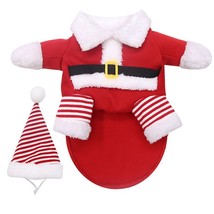 XS-7XL Christmas Pet Costume Cosplay Santa Claus Cute Large Dog Clothes Super Fu - £50.55 GBP