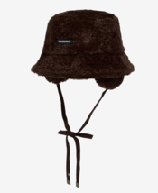 New Balance Ear Flap Faux Fur Bucket Hat Casual Lifestyle Cap Brown NBGD... - $1,674.18 MXN
