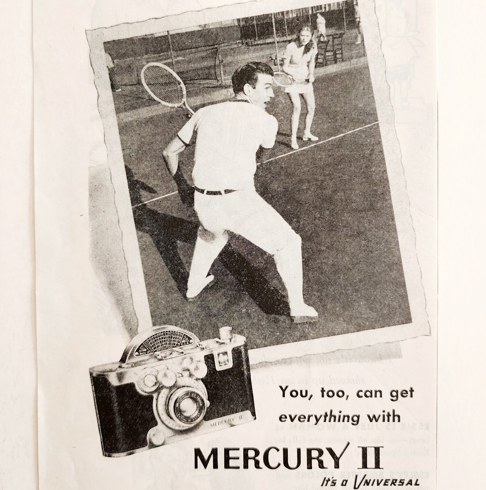 1947 Universal Mercury 2 Camera Advertisement Vintage Film Photography D... - $19.99