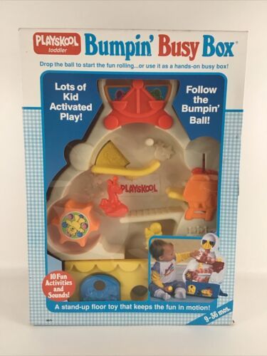 Playskool Toddler Bumpin’ Busy Box Ball Drop Baby Toy Vintage 1989 USA 80s Toy - £86.08 GBP