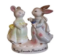 Vtg Mouse Bunny Avon Precious Moments Figurine &quot;The Day I Made Presidents Club&quot; - £9.91 GBP
