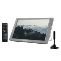 Trexonic 14” Gray Portable Rechargeable LED TV w Warranty Remote HDMI AV... - £58.65 GBP