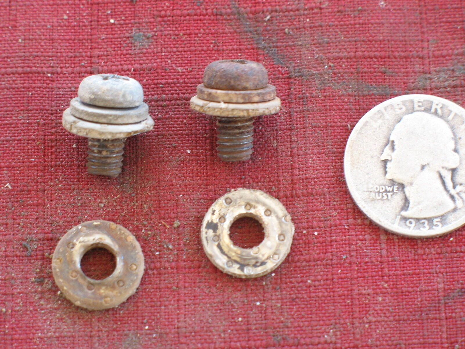 EXHAUST HEADER HEAT SHIELD SCREWS 1982 82 HONDA XR500R - $8.42