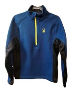 Spyder Outbound Mens Half Zip Thermal Lined Pullover Fleece Sweater Blue... - €20,28 EUR