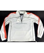BrandBlack Light Weight Windbreaker Jacket Sz S White &quot;Absolute Power Co... - £53.91 GBP