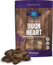 Freeze Dried Dog And Cat Treats, Duck Heart, All Natural Single Ingredient Freez - $34.99