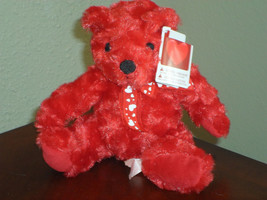 Valentine&#39;s Day Bear Plush Stuffed Animal - Red - £12.78 GBP