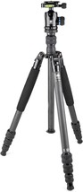 Lightweight Carbon Fiber Tripod With K-10X Ball Head And Case For Sirui Cameras; - £152.64 GBP