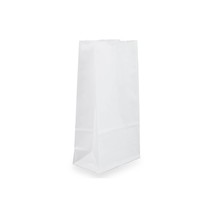 JAM Paper Kraft Lunch Bags Small 8&quot; x 4.25&quot; x 2.25&quot; White 25/Pack (690KRWH) - £14.93 GBP