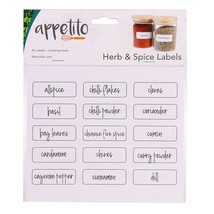 Appetito Herb &amp; Spice Labels (Pack of 45) - £11.81 GBP