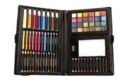 100 Piece Kids Art Set. 12 color pencils 14 crayons 8 markers 24 waterco... - £12.66 GBP