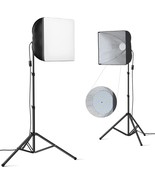 RALENO Softbox Photography Lighting LED Softbox Kit Photo Studio Light w... - £61.32 GBP