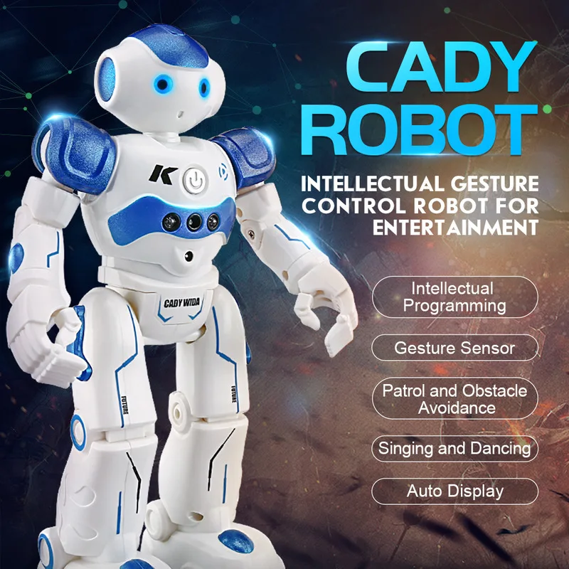 Jjrc Rc Robot Toy Ir Gesture Remote Control R2 Cady Wida Intelligent Vector - £38.88 GBP