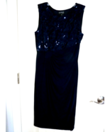 Size 8 Dark navy Sleeveless Party Coctail Evening Dress En Focus Studio ... - $23.68 CAD