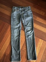 J Crew Matchstick Jeans Womens Size 27R Medium Wash Blue Denim Straight Leg - $19.77