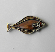 Halibut Game Fish Salt Water Lapel Pin Badge 3/4 Inch - £4.52 GBP