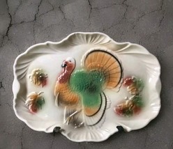 Lane &amp; Co Van Nuys California Thanksgiving Turkey Platter 18&quot; 1959 Vintage - $100.95 MXN