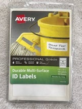 Avery Durable Multi-Surface ID Labels, 1/4 x 3 1/2, White Professional G... - $16.82