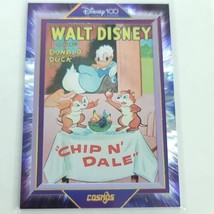 Donald Duck Chip Dale Kakawow Cosmos Disney  100 All Star Movie Poster 272/288 - £46.38 GBP