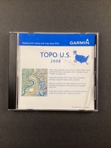 GARMIN TOPO U.S. USA 2008 DVD MAPSOURCE SETUP DATA GPS MAPS FOR WATCH HA... - $12.86