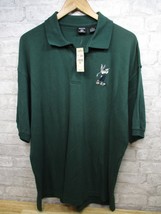 Vintage 1991 Nwt Warner Bros Acme Clothing Bugs Bunny Golf Black Polo Size Xl - £39.56 GBP