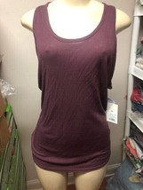 Stars Above Womens Ribbed Pajama Sleep Lounge Scoop Tank Top Sz XXL Burgundy NWT - £6.13 GBP