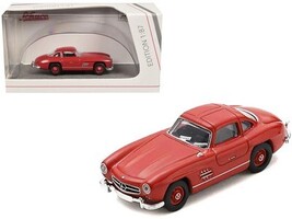 Mercedes-Benz 300 SL Gullwing Coupe Red 1/87 (HO) Diecast Model Car by S... - $16.94