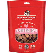 Stella And Chewys Dog Freeze-Dried Treat Chicken Hearts 3oz. - £14.20 GBP