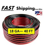 Automotive Hook Up Wire - 40 feet - - Red &amp; Black - - Speaker Wire - - 1... - £10.68 GBP