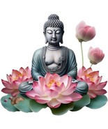 Wall sticker Buddha wall sticker self-adhesive sticker decor room decora... - £20.18 GBP