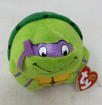 TY Beanie Ballz Teenage Mutant Ninja Turtles Donatello 4&quot; Plush - £15.17 GBP