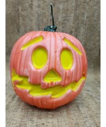 VTG LARGE Jack-O-Lantern Halloween Décor Candle by Sun It Corp Pumpkin U... - $38.71