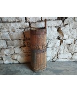 Old Antique Primitive Wooden Flask Keg Barrel of 19th. - $163.41 CAD