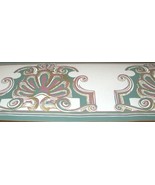 Wallpaper Border Victorian Architectural Scroll  Green Taupe Wine SQ3171... - £11.57 GBP