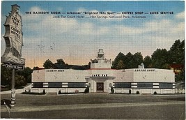 Rainbow Room, Jack Tar Court Hotel, Hot Springs NP, Arkansas, vintage postcard - £9.58 GBP