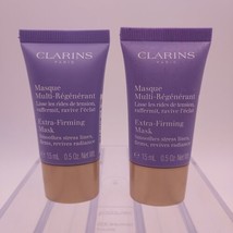 LOT OF 2 Clarins Extra Firming Mask Stress Lines Firms Radiance 5oz ea S... - $17.81