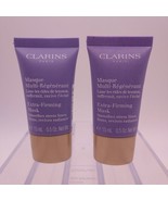 LOT OF 2 Clarins Extra Firming Mask Stress Lines Firms Radiance 5oz ea S... - $17.81