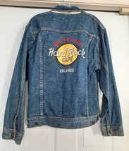 Hard Rock Cafe Orlando Save The Planet Denim Jacket Trucker Biker Men&#39;s ... - $49.95