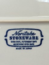 Vtg Noritake Fjord Running Free Blue Oval Japan Stoneware Serving Platte... - £62.75 GBP