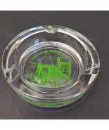 Vintage Green &amp; Clear Grand Hotel Sitea Torino Made in Italy 3 Slot Ashtray - $19.79